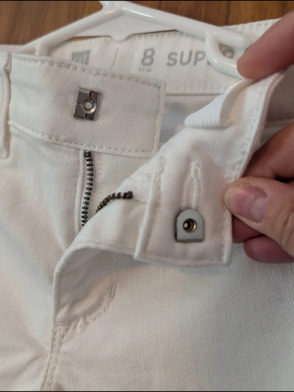GAP White Kid's Skinny Jeans size 8 Slim